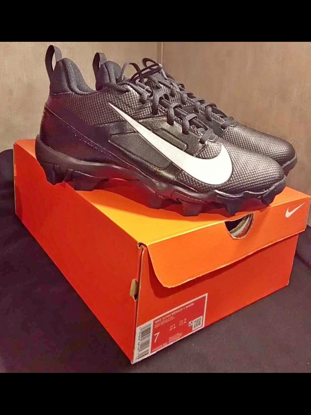 Nike Alpha Menace 4 Shark football cleats Mens size 7